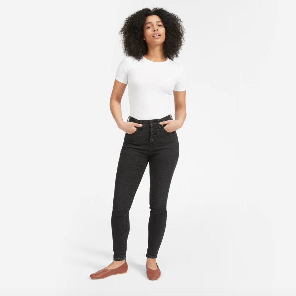 Everlane | High-Rise Skinny Button Fly